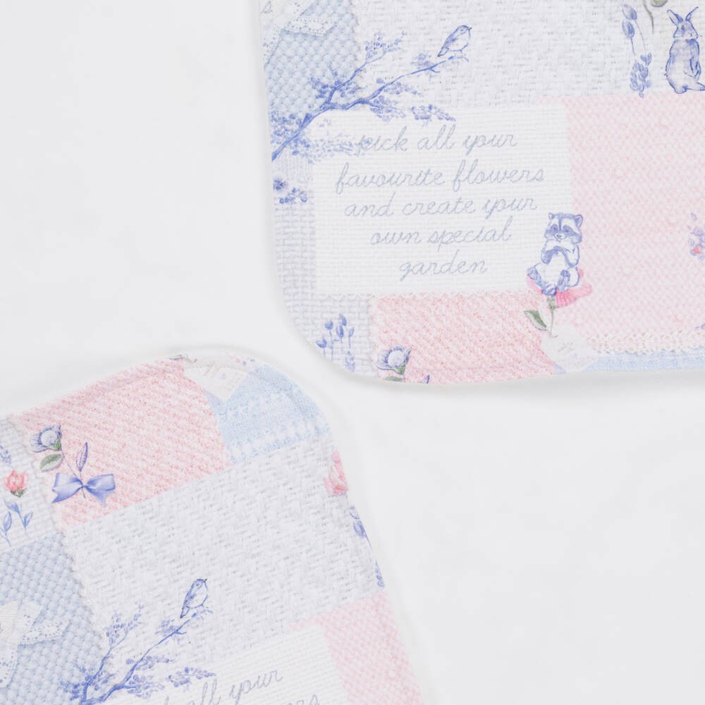 Lapin House-Girls Cotton Blue Pink Blanket | Childrensalon Outlet