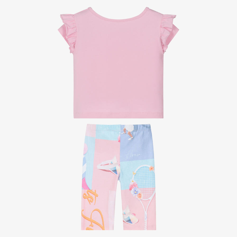 Lapin House-Girls Cotton Pink Tennis Ensemble | Childrensalon Outlet