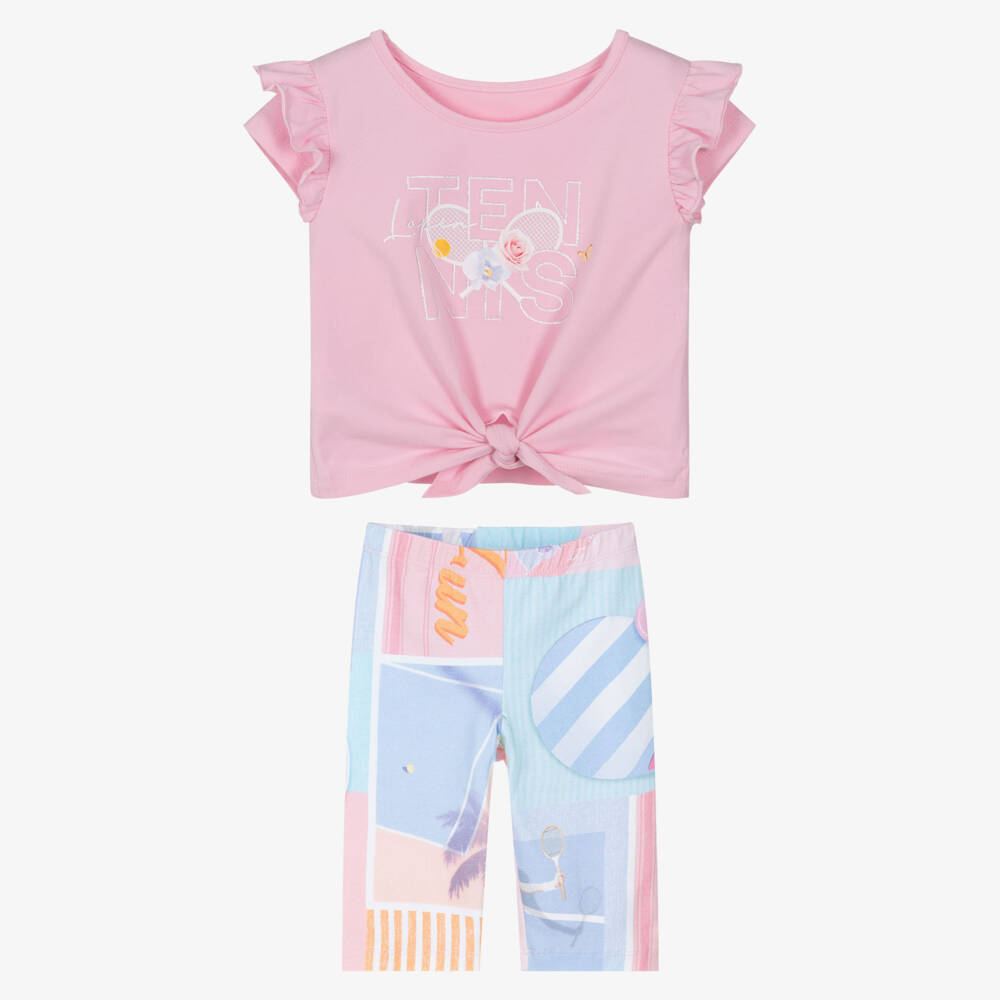 Lapin House-Girls Cotton Pink Tennis Ensemble | Childrensalon Outlet