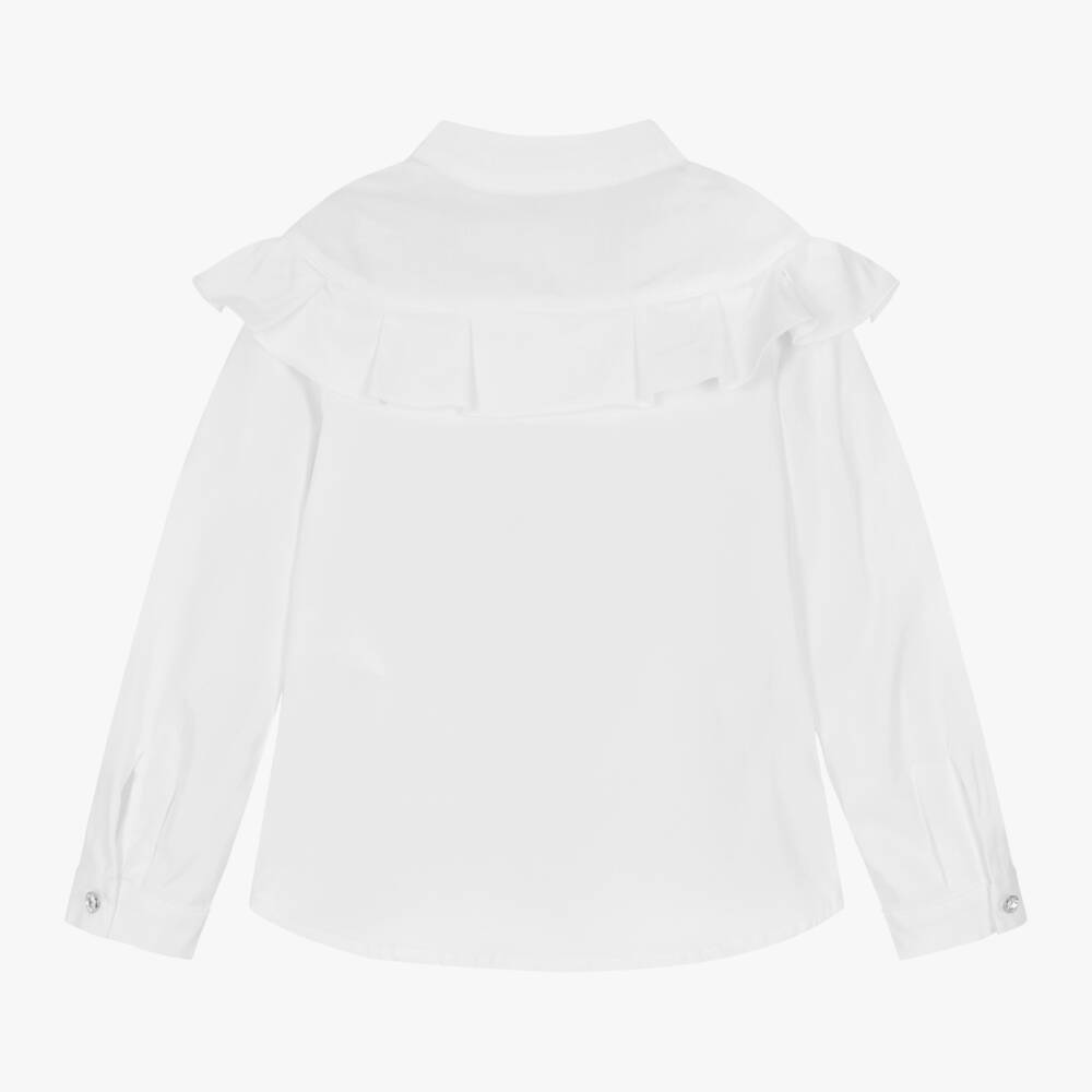Lapin House-بلوزة قطن لون أبيض | Childrensalon Outlet