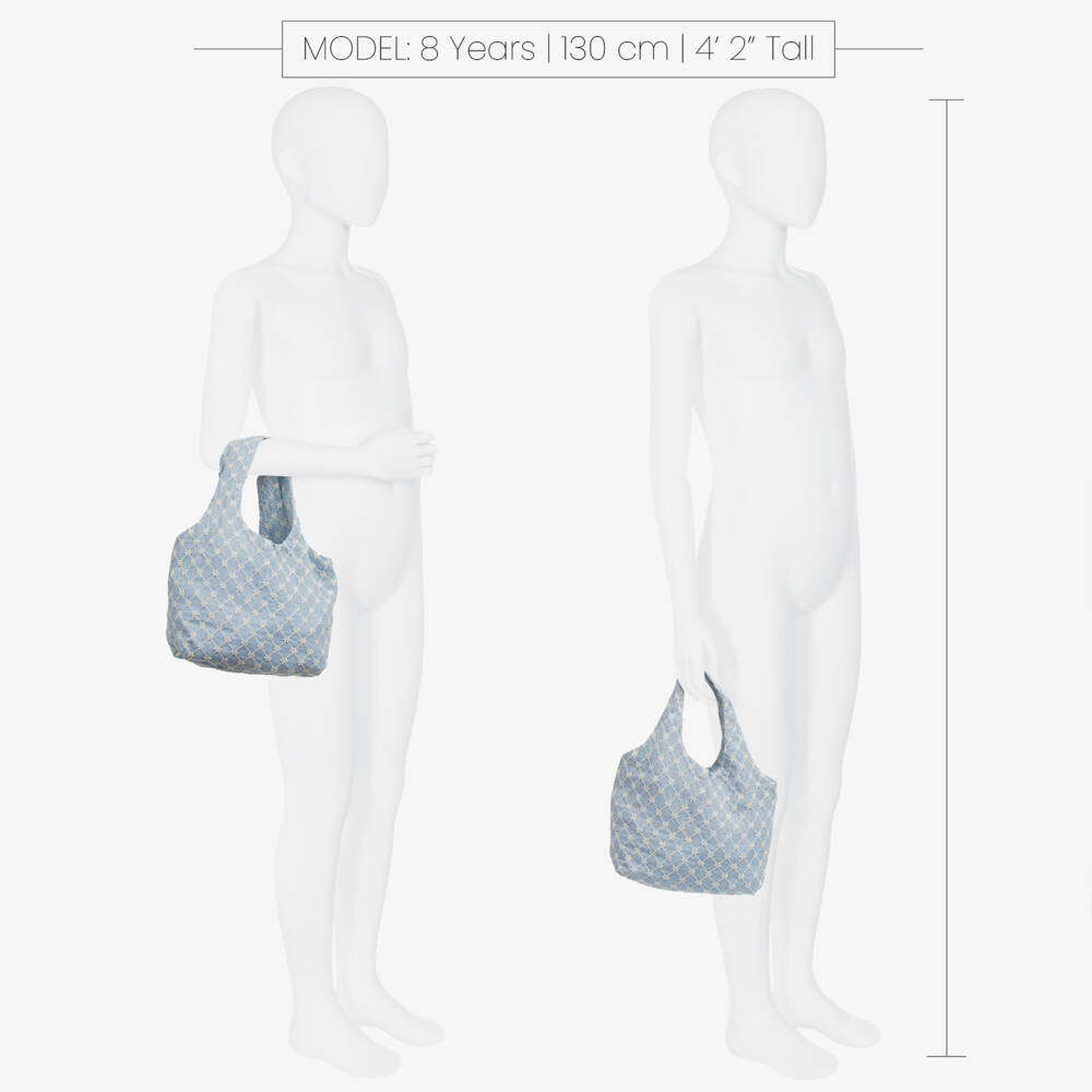 Lapin House-Girls Delicate Blue Floral Tote | Childrensalon Outlet