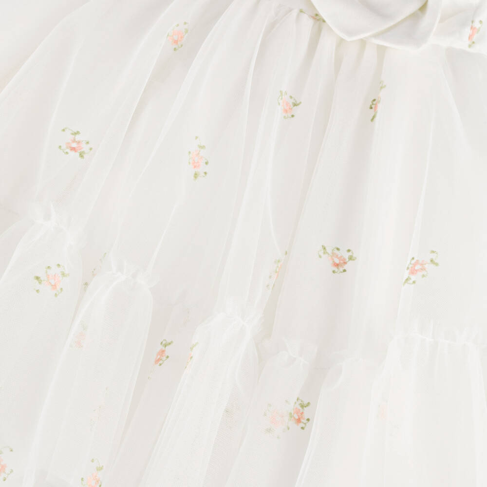 Lapin House-Элегантное кремовое кружевное платье для девочек | Childrensalon Outlet