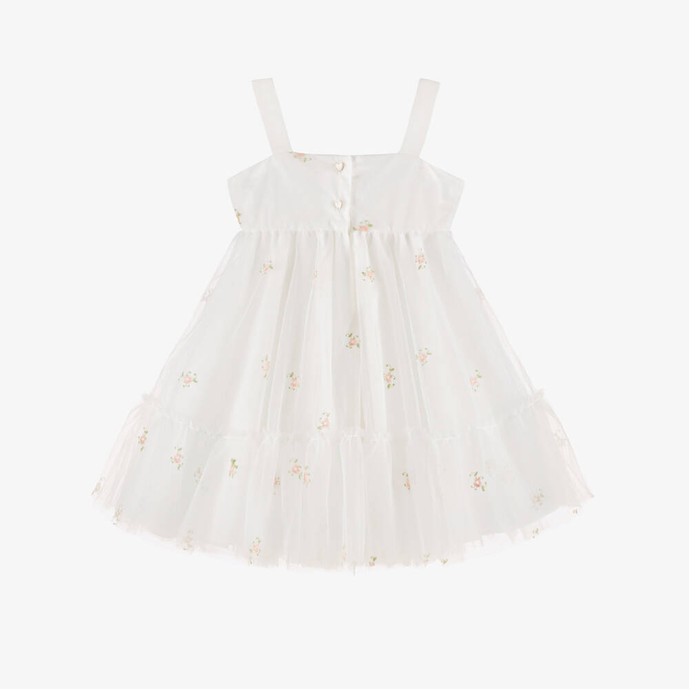 Lapin House-Элегантное кремовое кружевное платье для девочек | Childrensalon Outlet