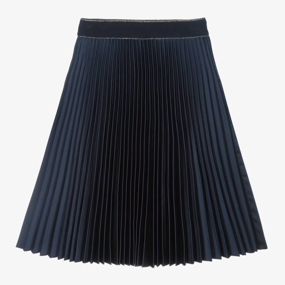 Lapin House-Girls Elegant Navy Pleated Skirt | Childrensalon Outlet