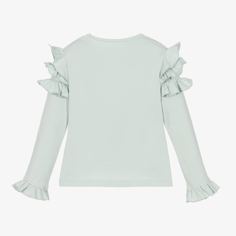 Lapin House-Girls Green Cotton Top | Childrensalon Outlet