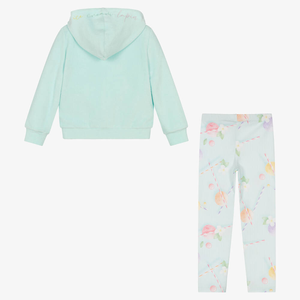 Lapin House-Топ на молнии и легинсы в полосу | Childrensalon Outlet