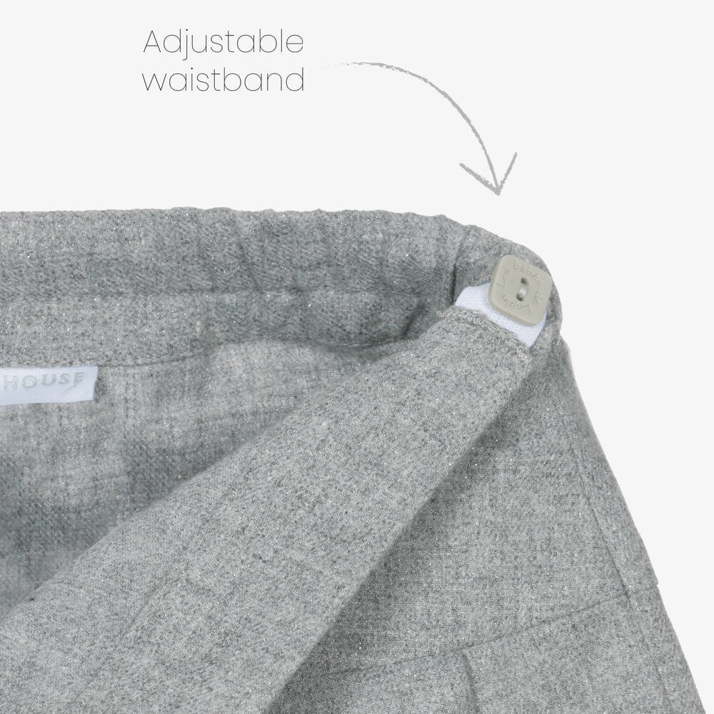 Lapin House-Girls Grey Cotton Culottes | Childrensalon Outlet