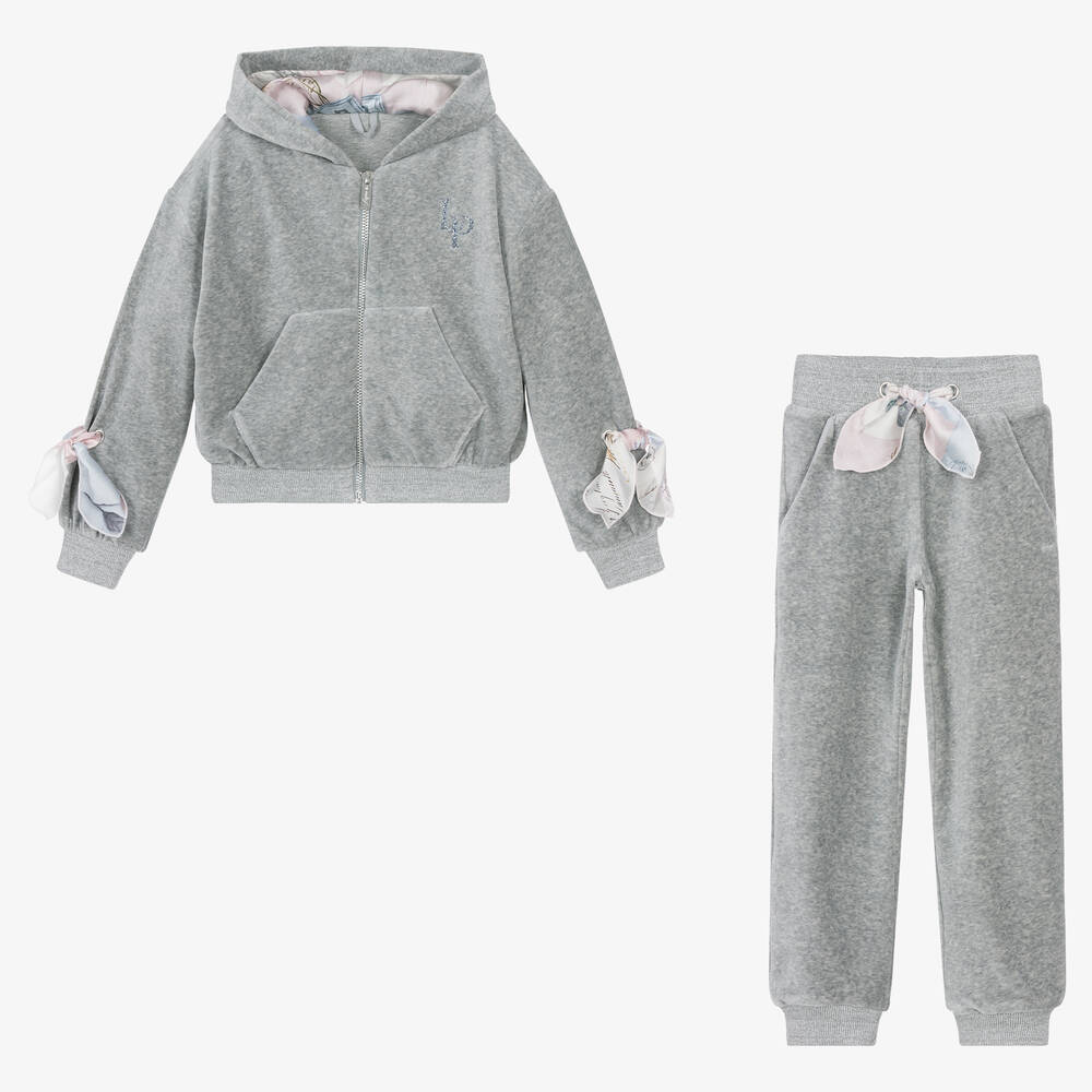 Grey cotton tracksuit store