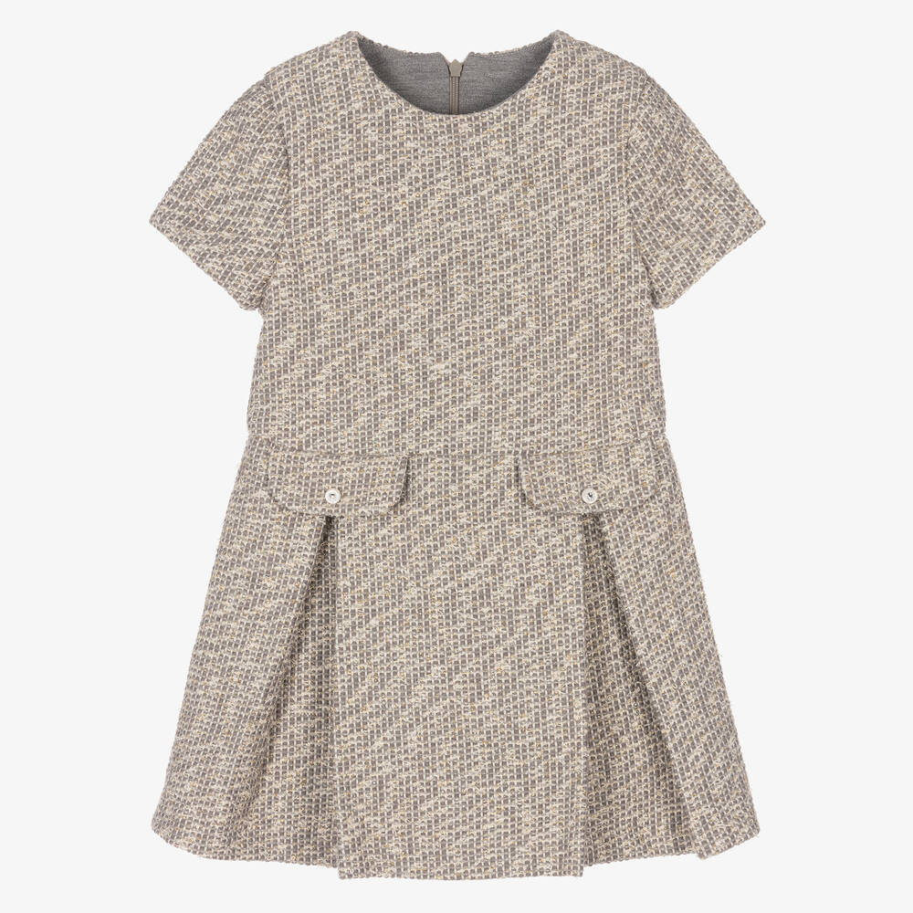 Lapin House-Серое блестящее платье для девочек | Childrensalon Outlet