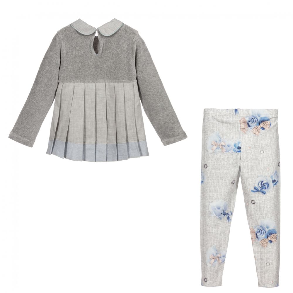 Lapin House-Girls Grey Leggings Set | Childrensalon Outlet