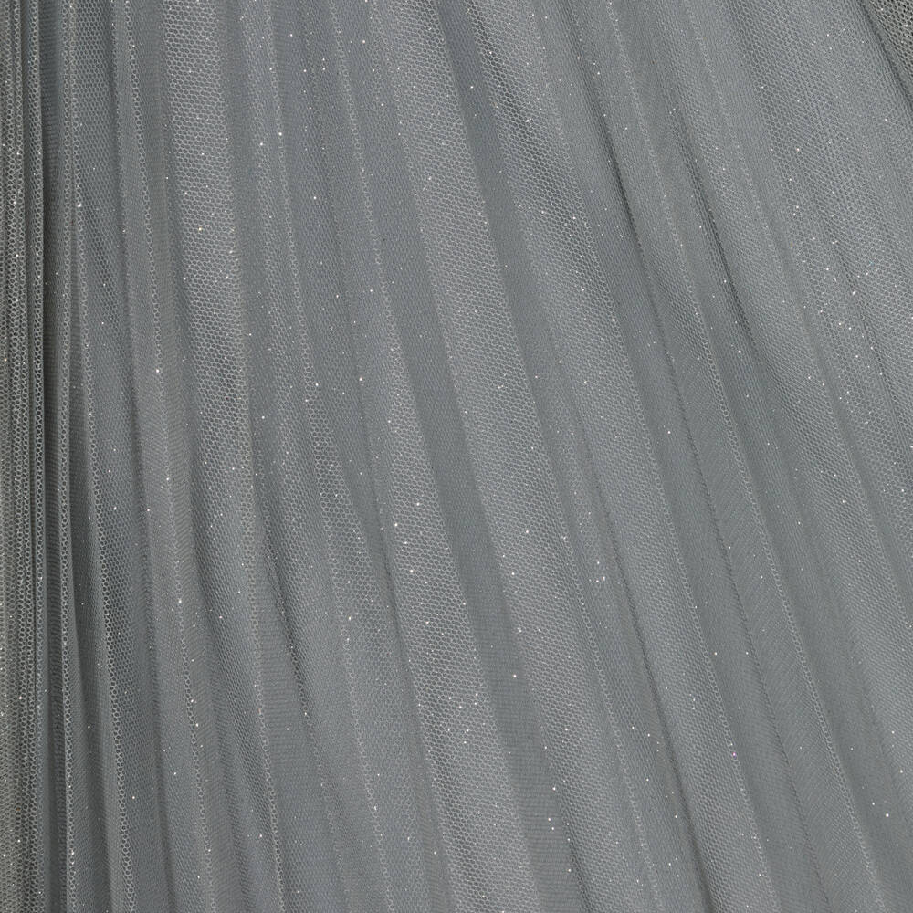 Lapin House-Girls Grey Tulle Pleated Skirt | Childrensalon Outlet