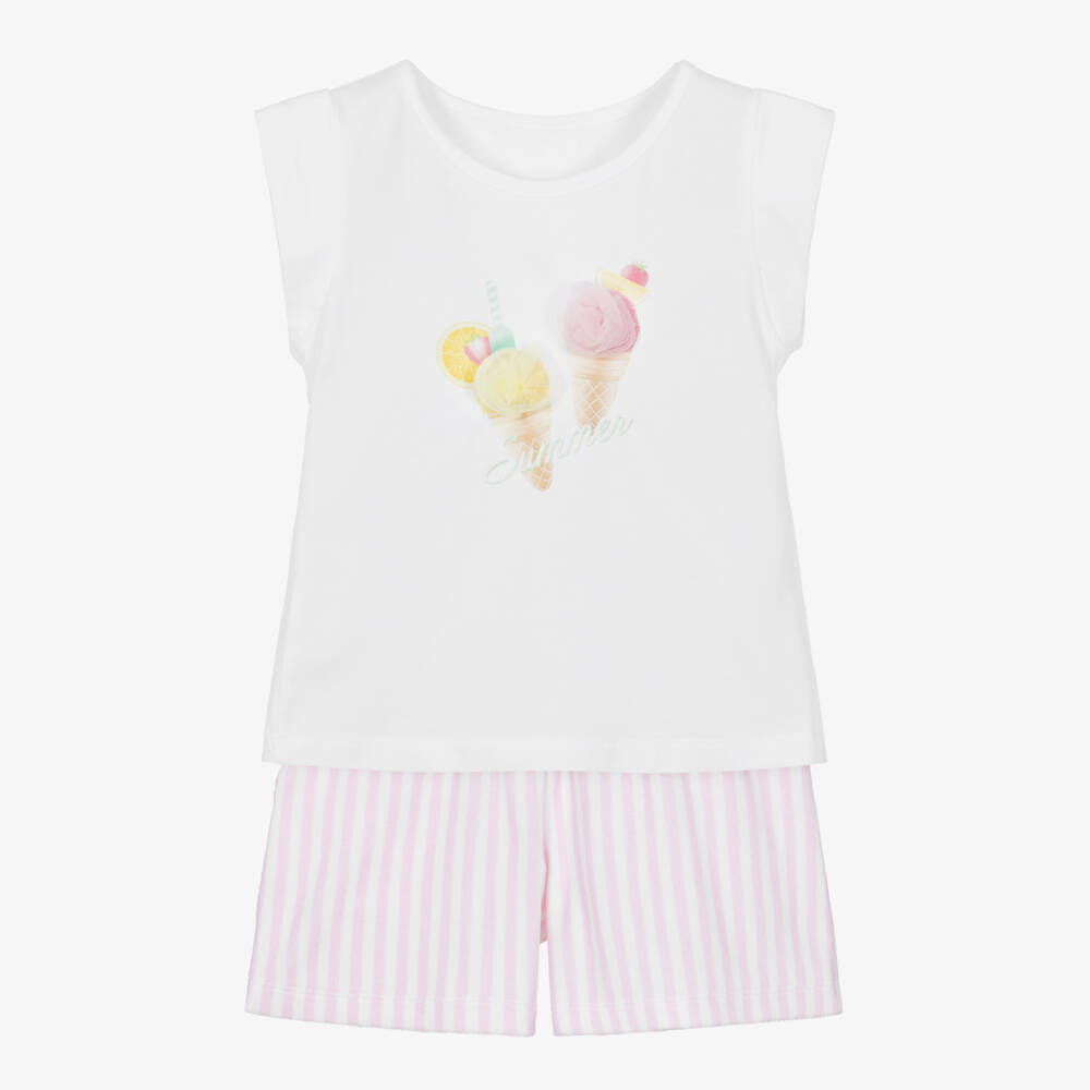 Lapin House-طقم قصير للبنات بطبعة الآيس كريم | Childrensalon Outlet
