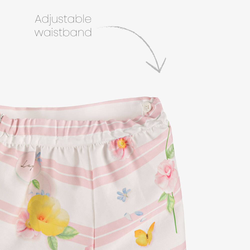 Lapin House-Кремовый и розовый цветочный ансамбль для девочек | Childrensalon Outlet