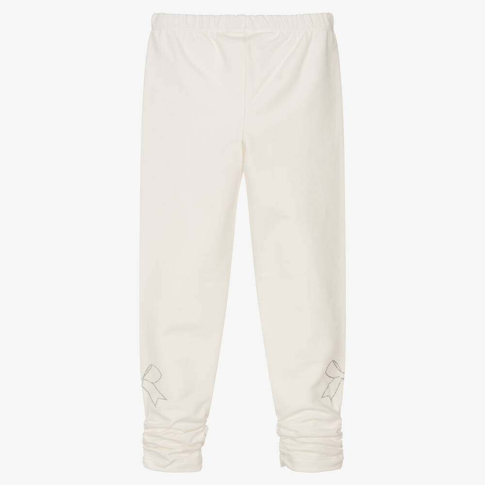 Girls ivory leggings best sale