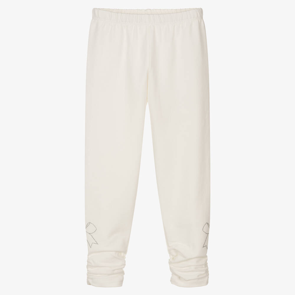 Girls shop ivory leggings
