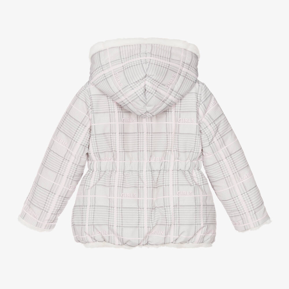 Lapin House-Girls Ivory Dual-Sided Fur Coat | Childrensalon Outlet