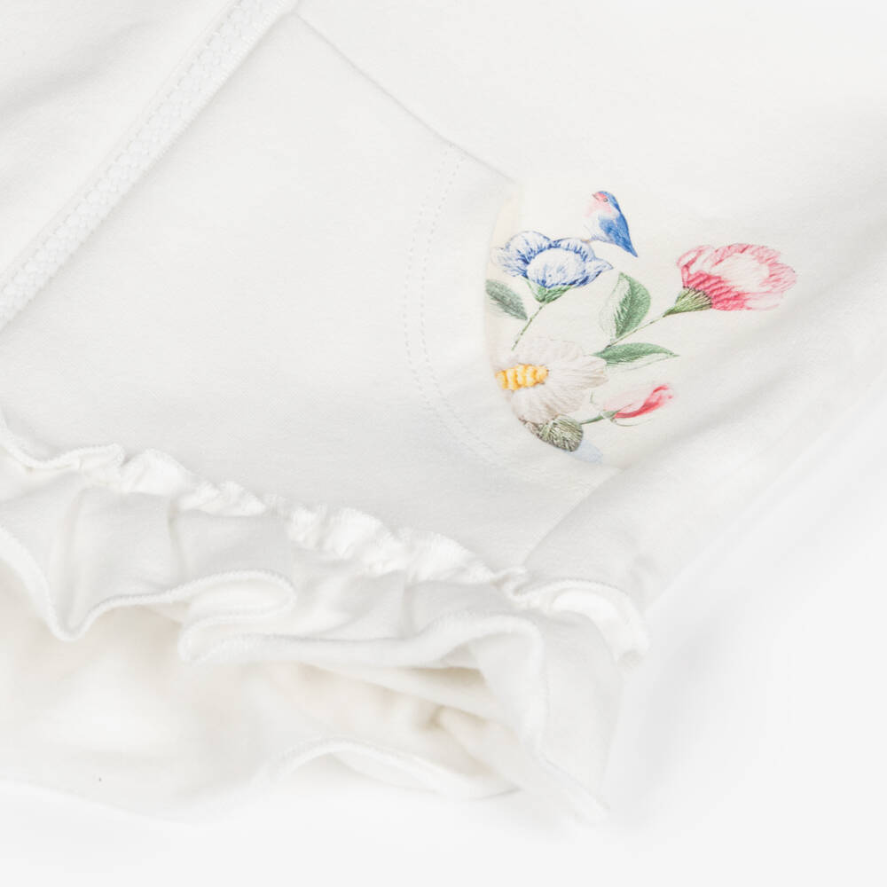 Lapin House-Girls Ivory Floral Outfit Set | Childrensalon Outlet