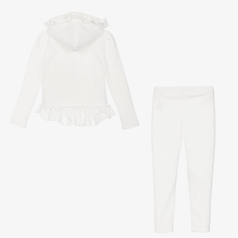 Lapin House-Girls Ivory Floral Outfit Set | Childrensalon Outlet