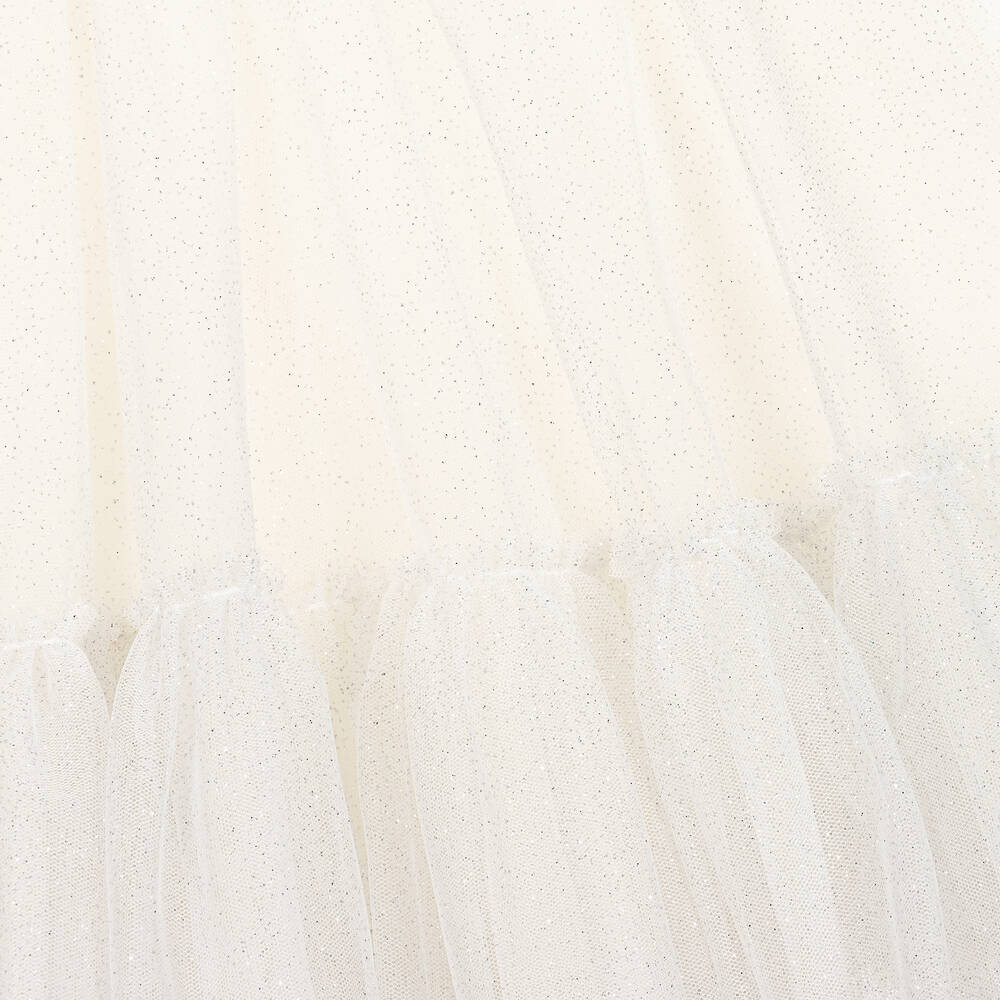 Lapin House-Girls Ivory Glitter Tulle Skirt | Childrensalon Outlet