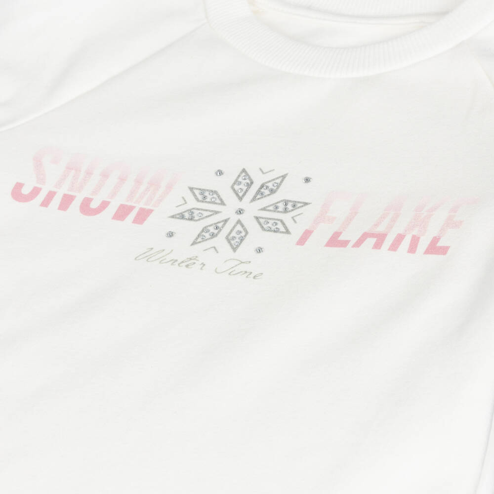 لابين هاوس-طقم فستان قطن لون عاجي | Childrensalon Outlet