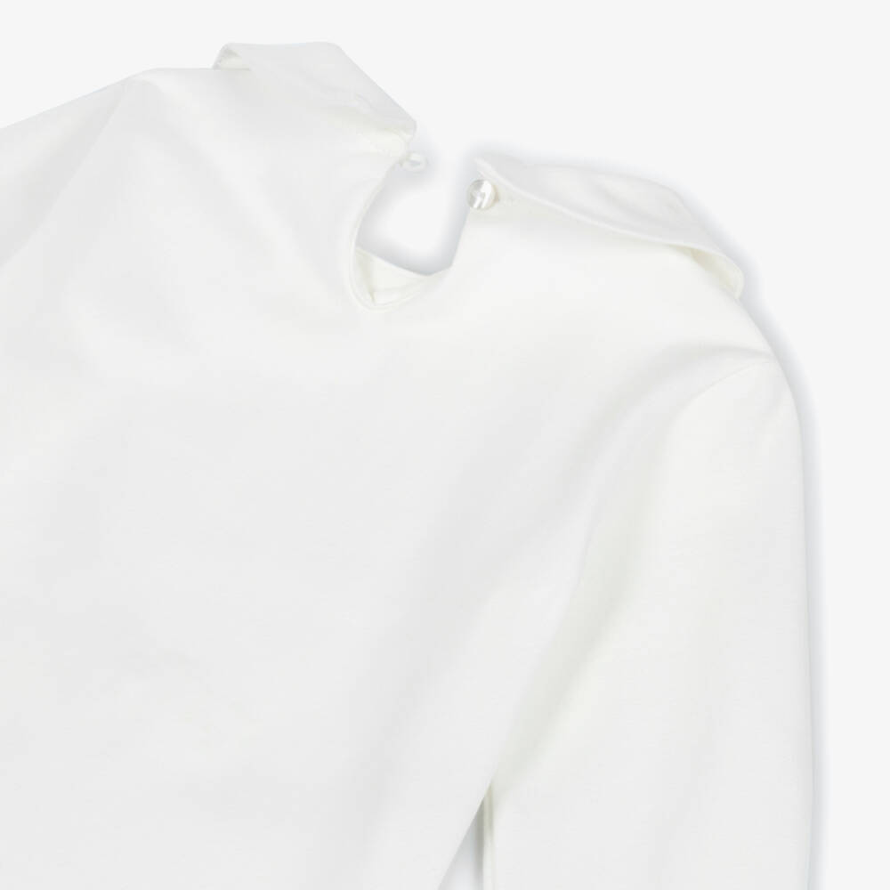 Lapin House-Girls Ivory Long Sleeve Top | Childrensalon Outlet