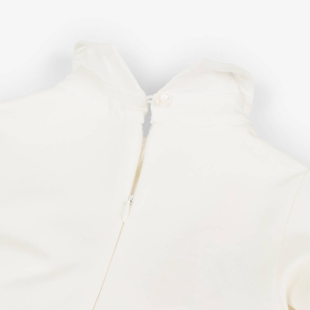 Lapin House-Girls Ivory & Pink Jersey & Tweed Dress | Childrensalon Outlet