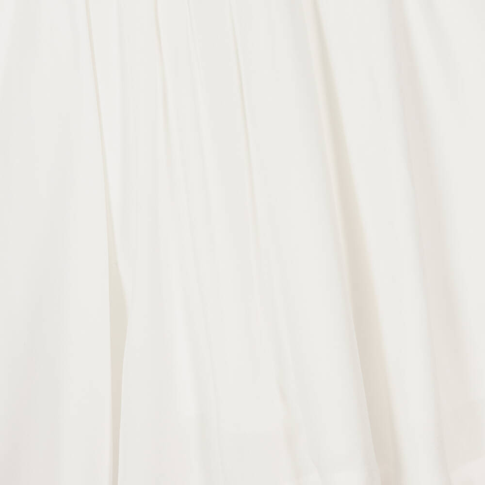 Lapin House-فستان قميص لون عاجي مزين بكشكش | Childrensalon Outlet