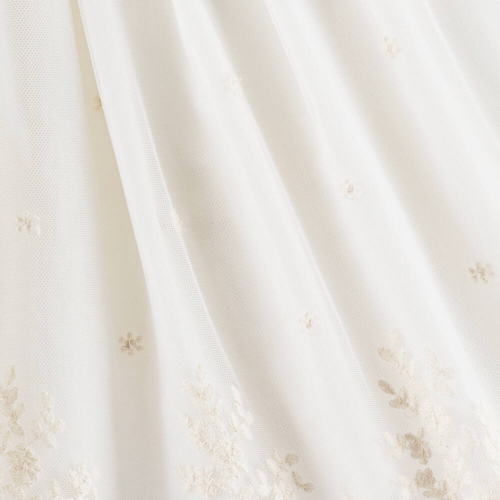 Lapin House-Girls Ivory Tulle & Lace Dress | Childrensalon Outlet