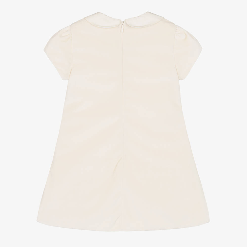 Lapin House-فستان مخمل لون عاجي | Childrensalon Outlet