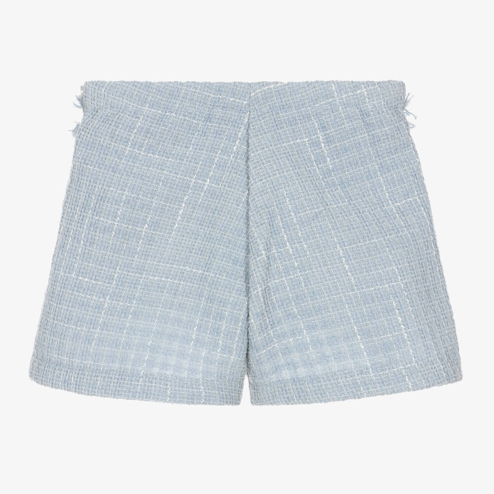 Lapin House-Girls Light Blue Tweed Skort | Childrensalon Outlet