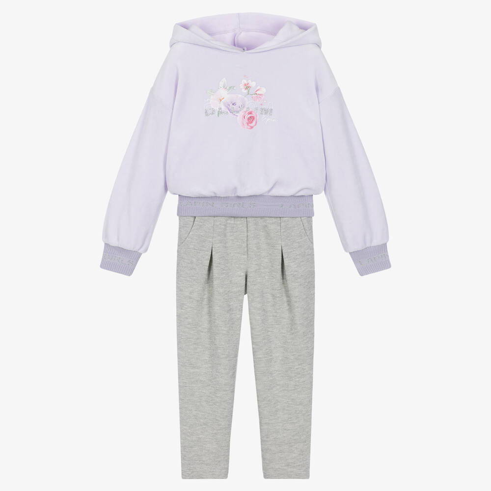 Lapin House - Фиолетово-серый спортивный костюм | Childrensalon