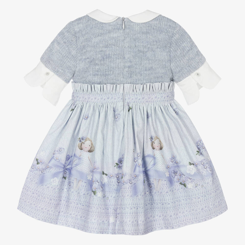 Lapin House-Girls Lilac Purple Knit Dress | Childrensalon Outlet