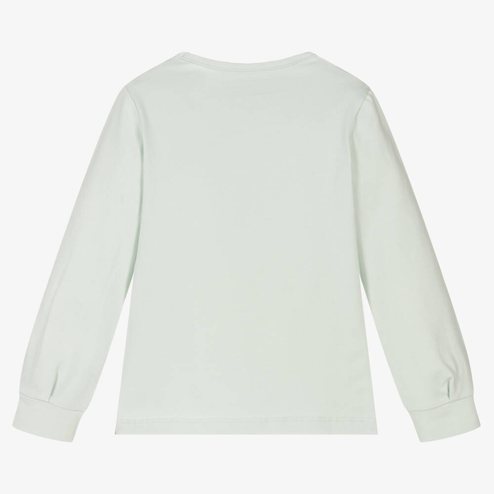 Lapin House-Girls Mint Green Cotton Top | Childrensalon Outlet