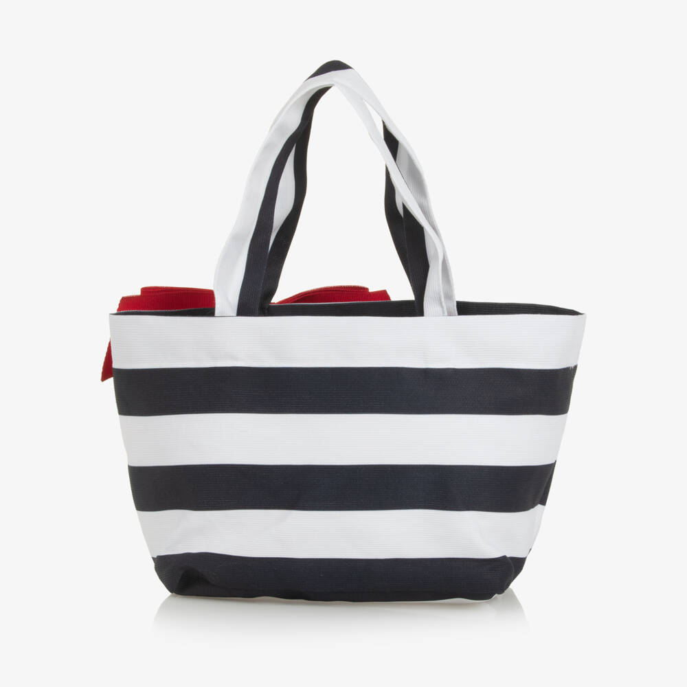 Lapin House-Girls Nautical Blue & White Tote | Childrensalon Outlet