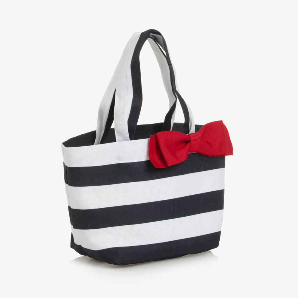 Lapin House-Girls Nautical Blue & White Tote | Childrensalon Outlet