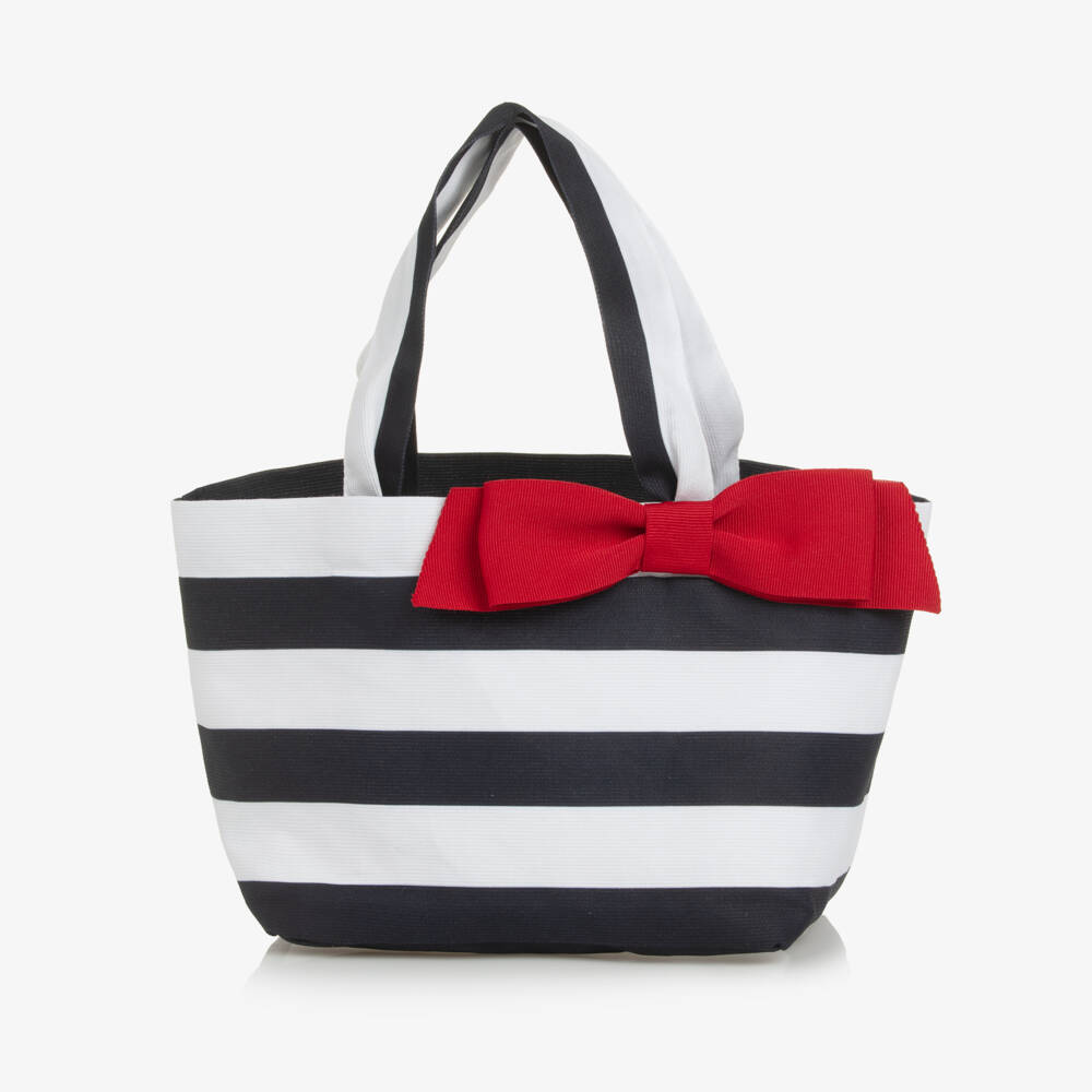 Lapin House-Girls Nautical Blue & White Tote | Childrensalon Outlet