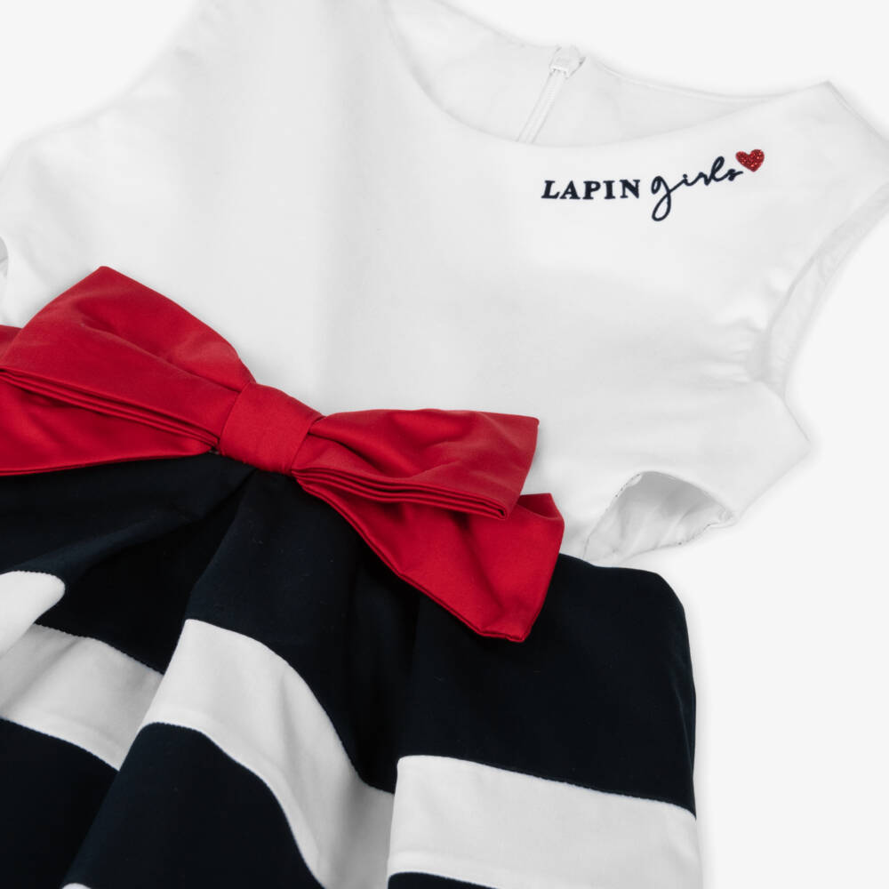 Lapin House-Платье из хлопка в морскую полоску для девочек | Childrensalon Outlet