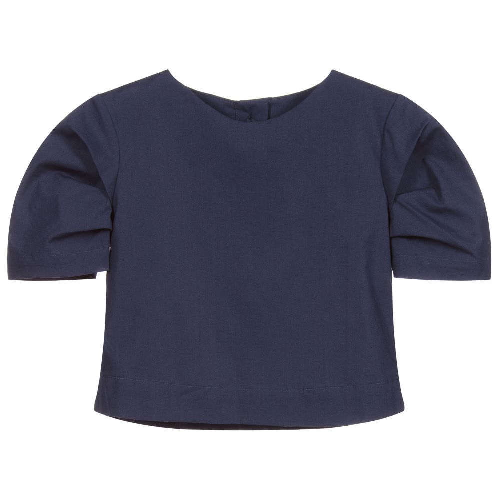 Lapin House - Navyblaue Bluse für Mädchen | Childrensalon