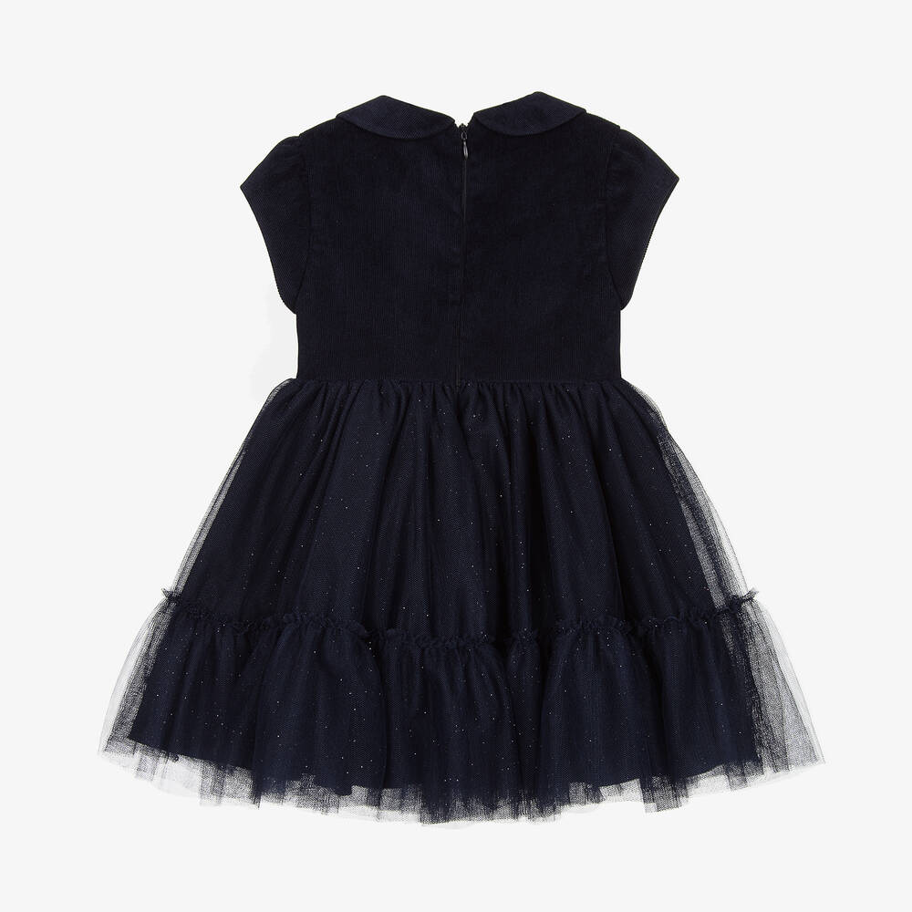 Lapin House-Синее платье из тюля с блестками | Childrensalon Outlet