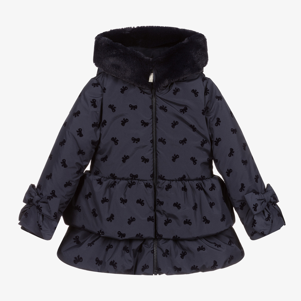 Lapin House - Navyblauer Kapuzenmantel (M) | Childrensalon