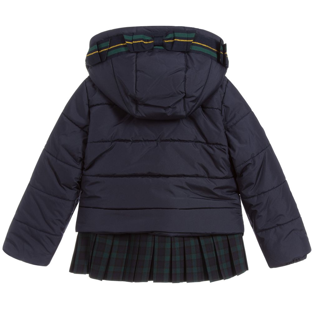 Lapin House-Girls Navy Blue Padded Jacket | Childrensalon Outlet