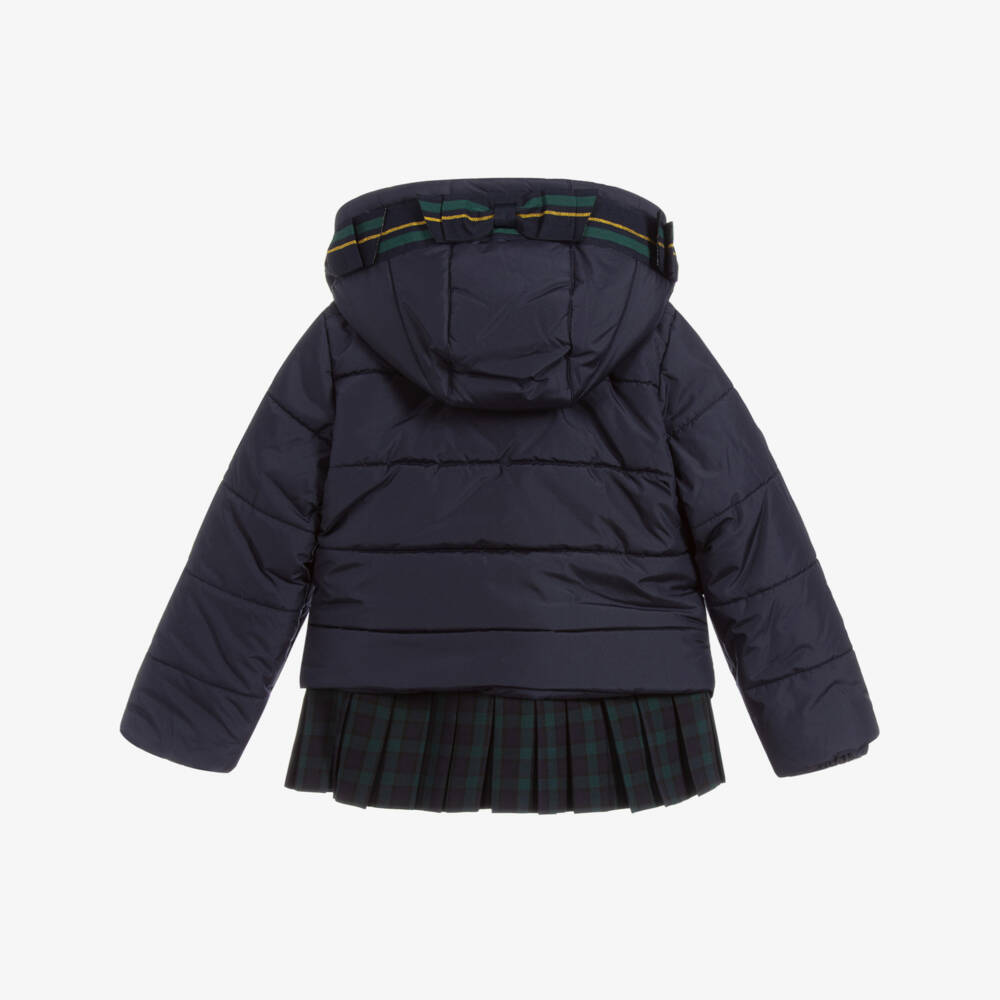 Lapin House-Girls Navy Blue Padded Jacket | Childrensalon Outlet