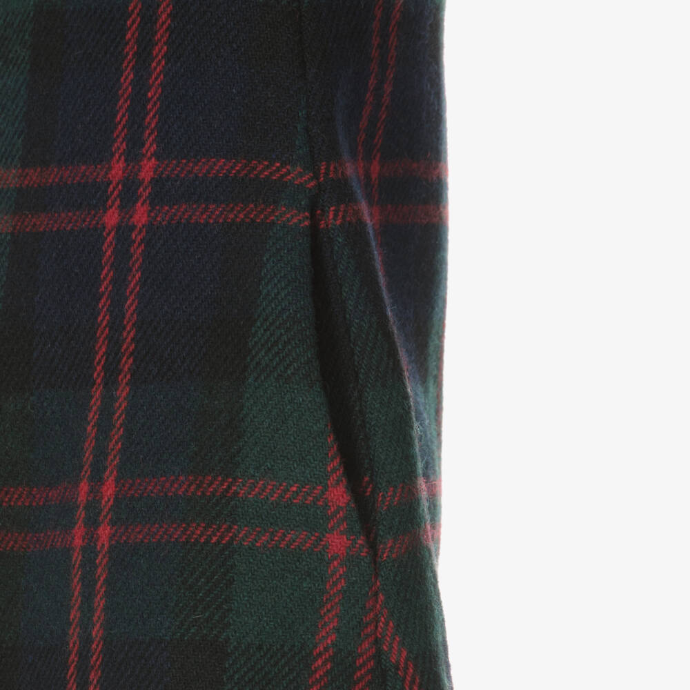 Lapin House-Girls Navy Tartan Woollen Dress | Childrensalon Outlet