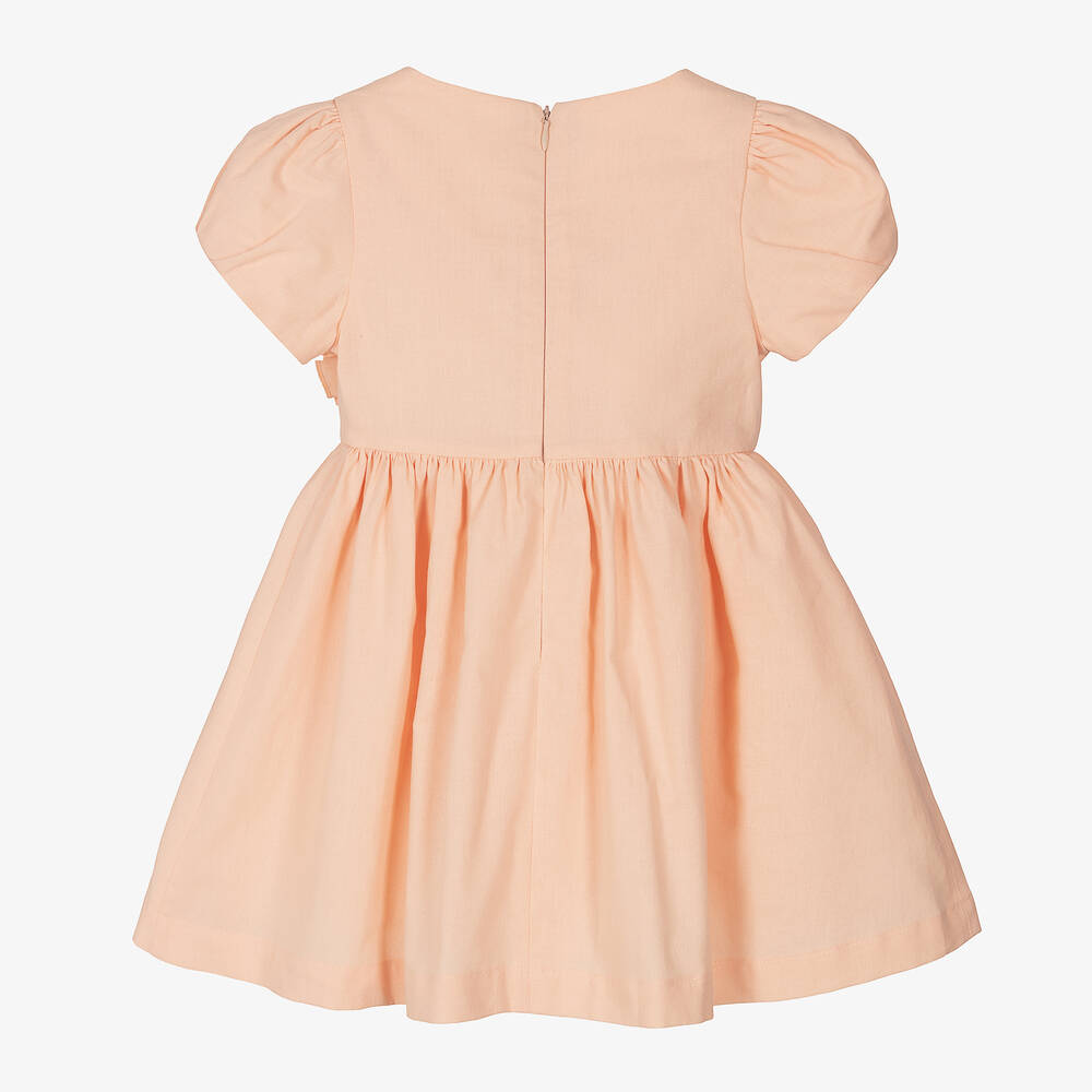Lapin House-فستان قطن لون برتقالي | Childrensalon Outlet