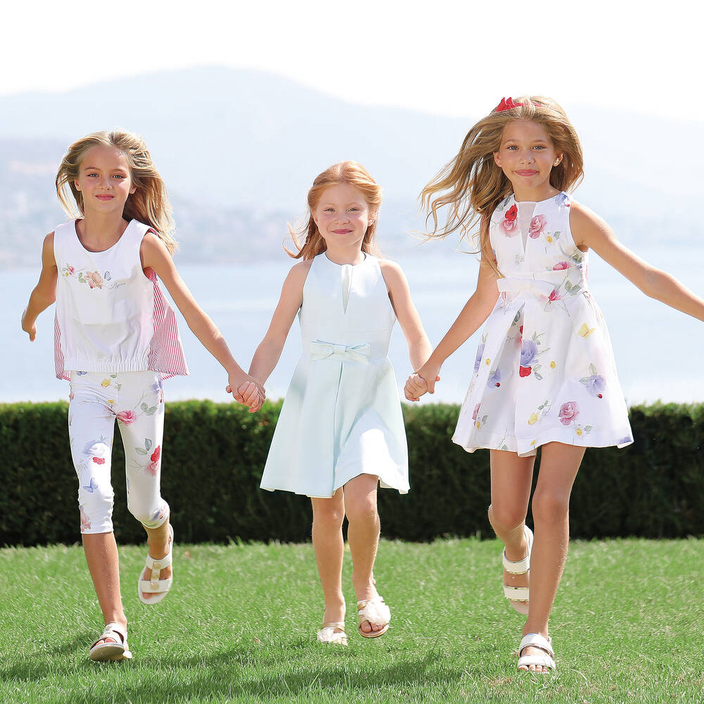 Lapin House-Светло-зеленое платье для девочек | Childrensalon Outlet