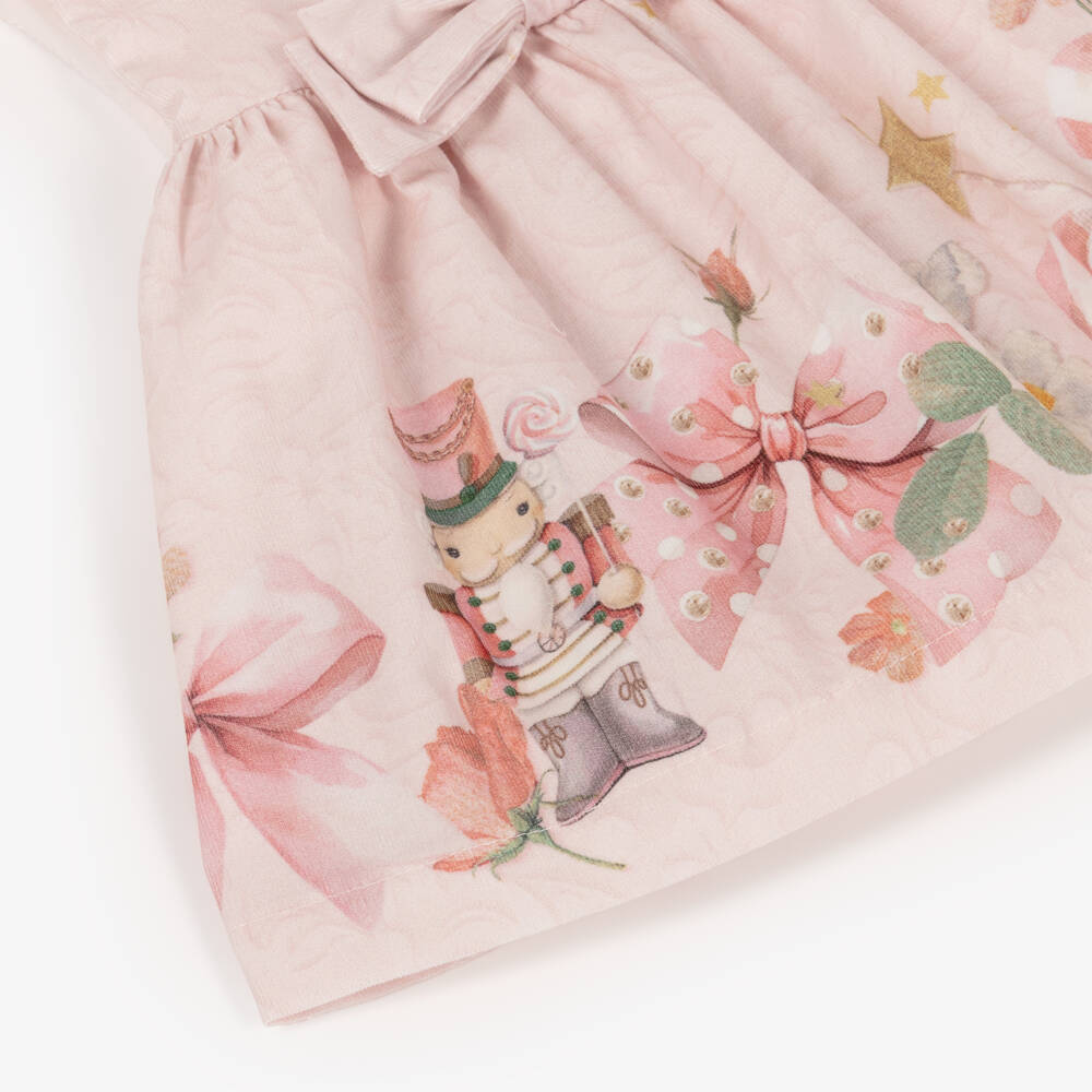 Lapin House-Girls Pale Pink Cotton Babygrow & Dress Set | Childrensalon Outlet