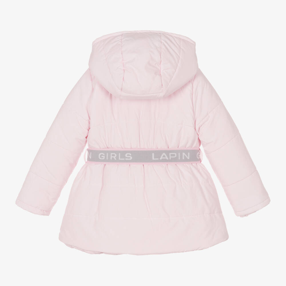 Lapin House-Girls Pale Pink Puffer Jacket | Childrensalon Outlet