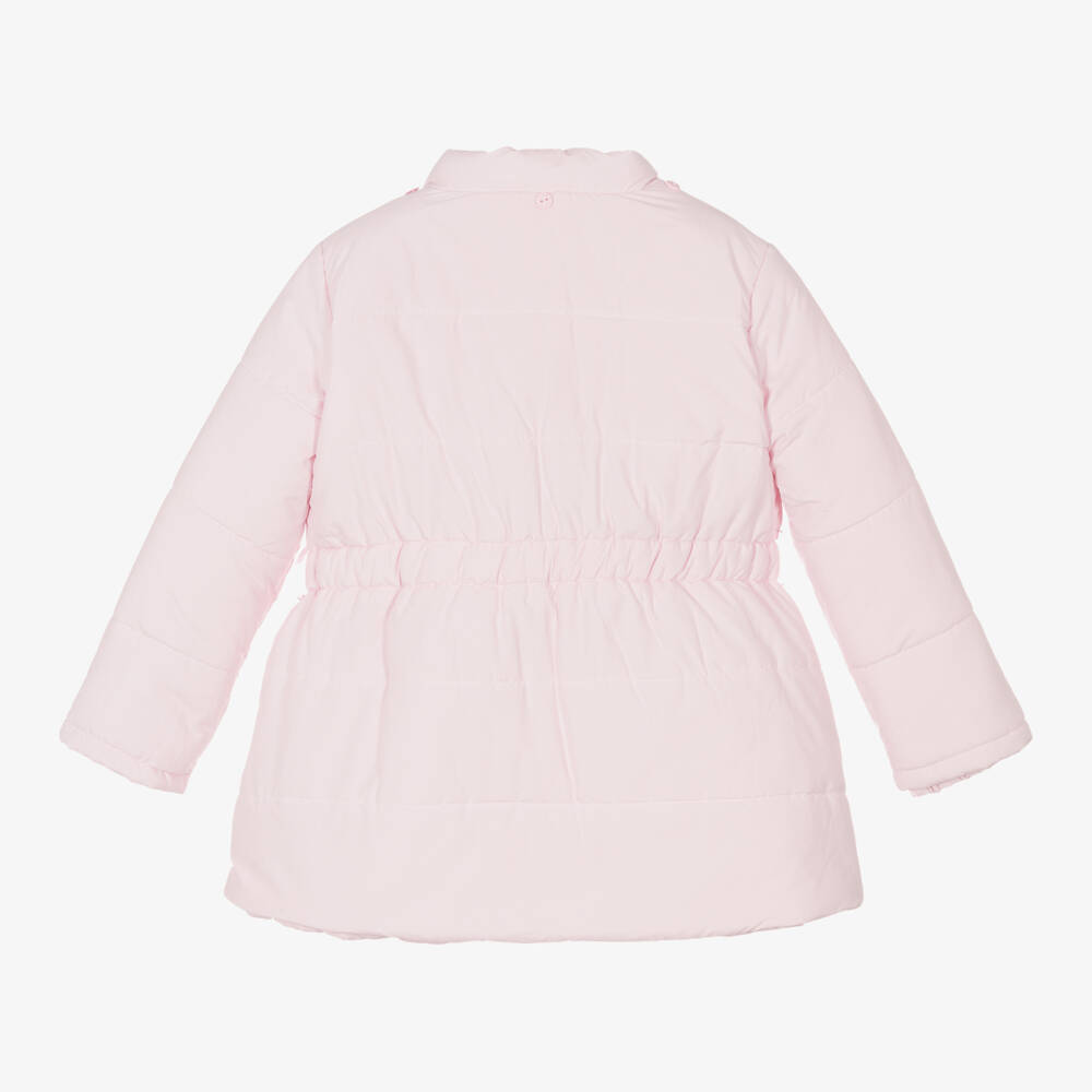 Lapin House-Girls Pale Pink Puffer Jacket | Childrensalon Outlet