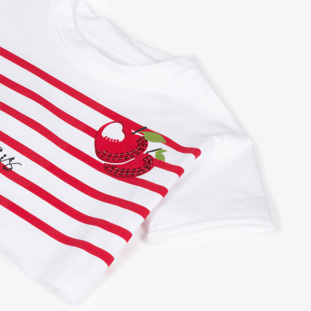 Lapin House-Парижский полосатый хлопковый ансамбль для девочек | Childrensalon Outlet