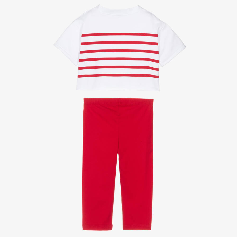 Lapin House-Парижский полосатый хлопковый ансамбль для девочек | Childrensalon Outlet